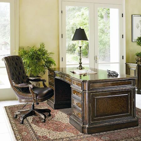 Double Pedestal Executive Desk